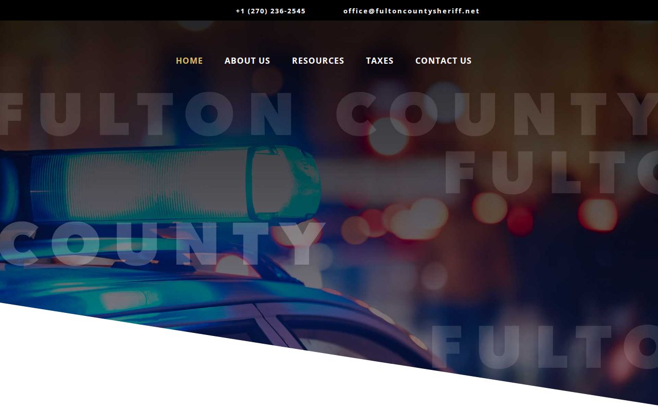 Fulton County Sheriff website with official social information