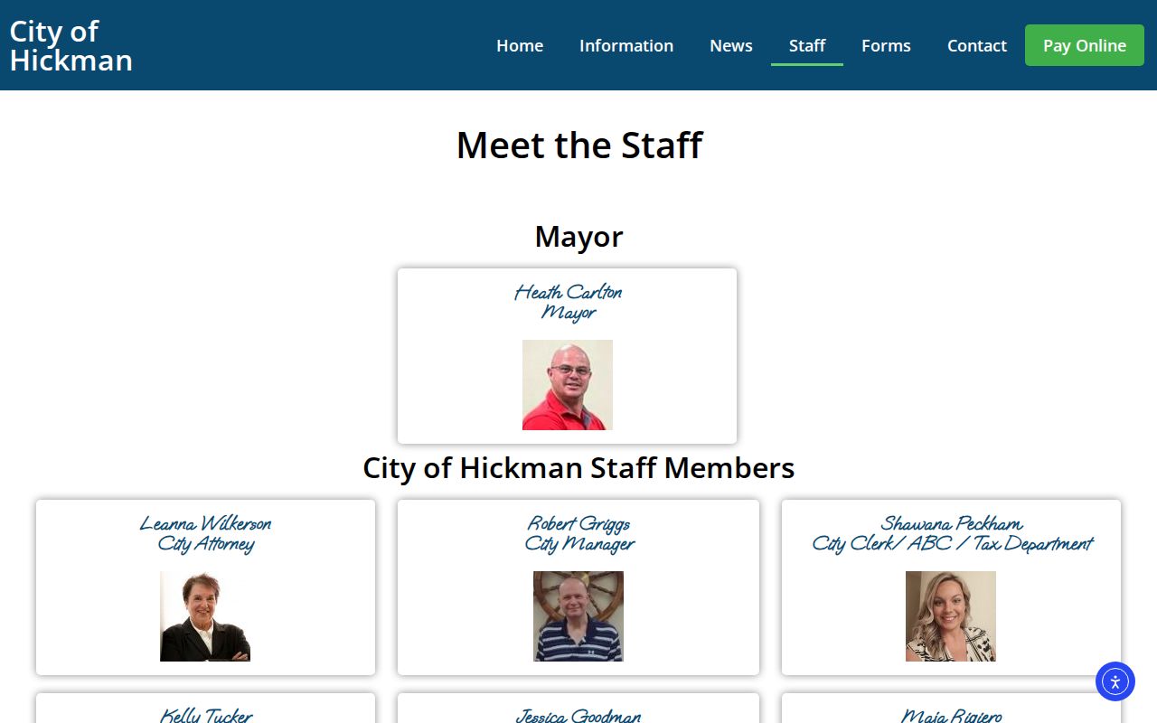 City of Hickman Police contact source for recent arrest records