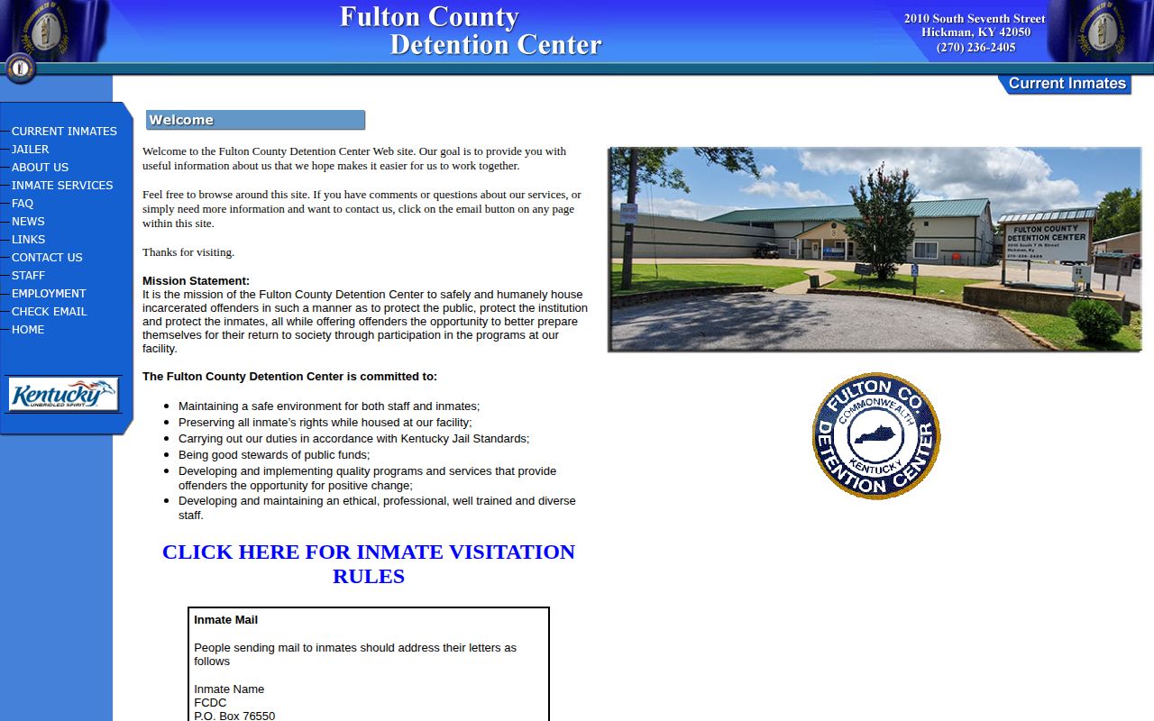 Unavailable Fulton County jail website shown during the roster research check