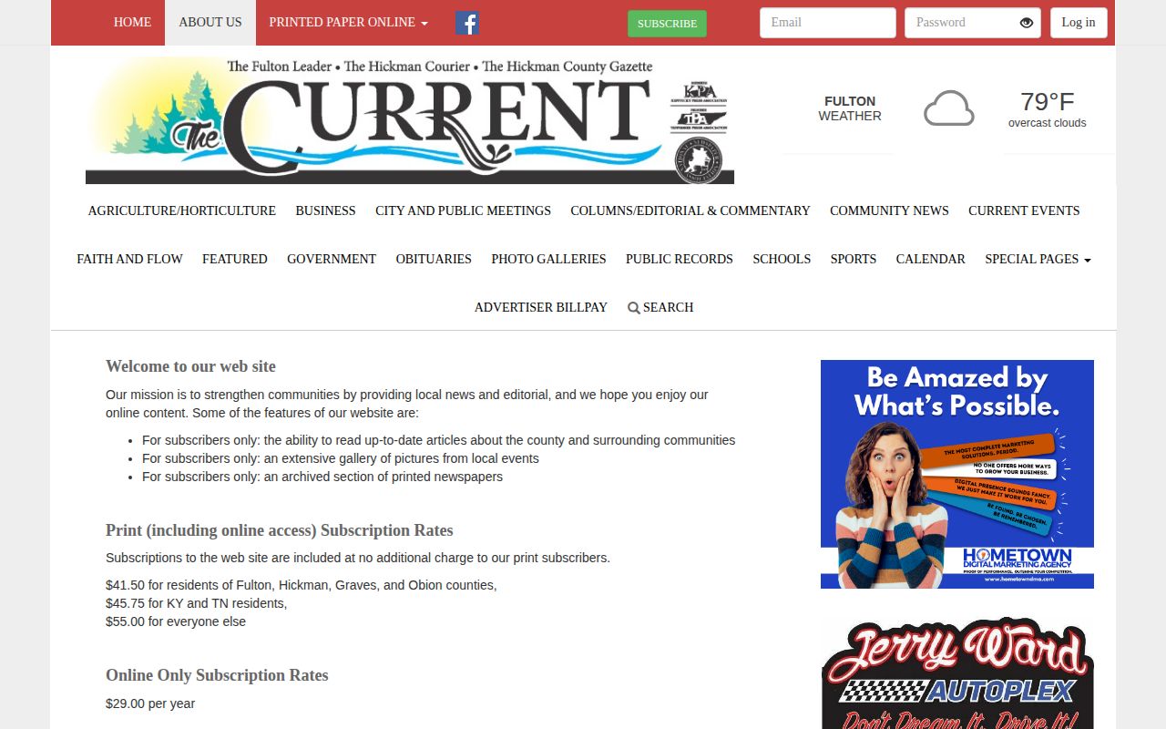 The Current local news and archive source for Fulton arrest coverage